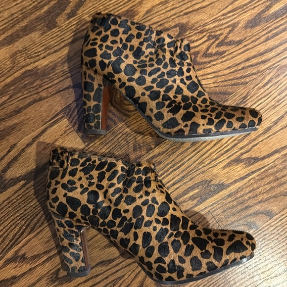 Sam Edelman Simone Ankle Boots Leopard Cheetah Print Leather Upper Women's 9 - Picture 3 of 6